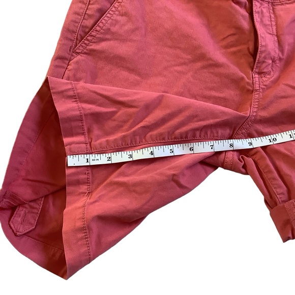 Size 30 Pink Tory Burch Pink Chino Shorts Roll Tab Hem - Picture 7 of 11